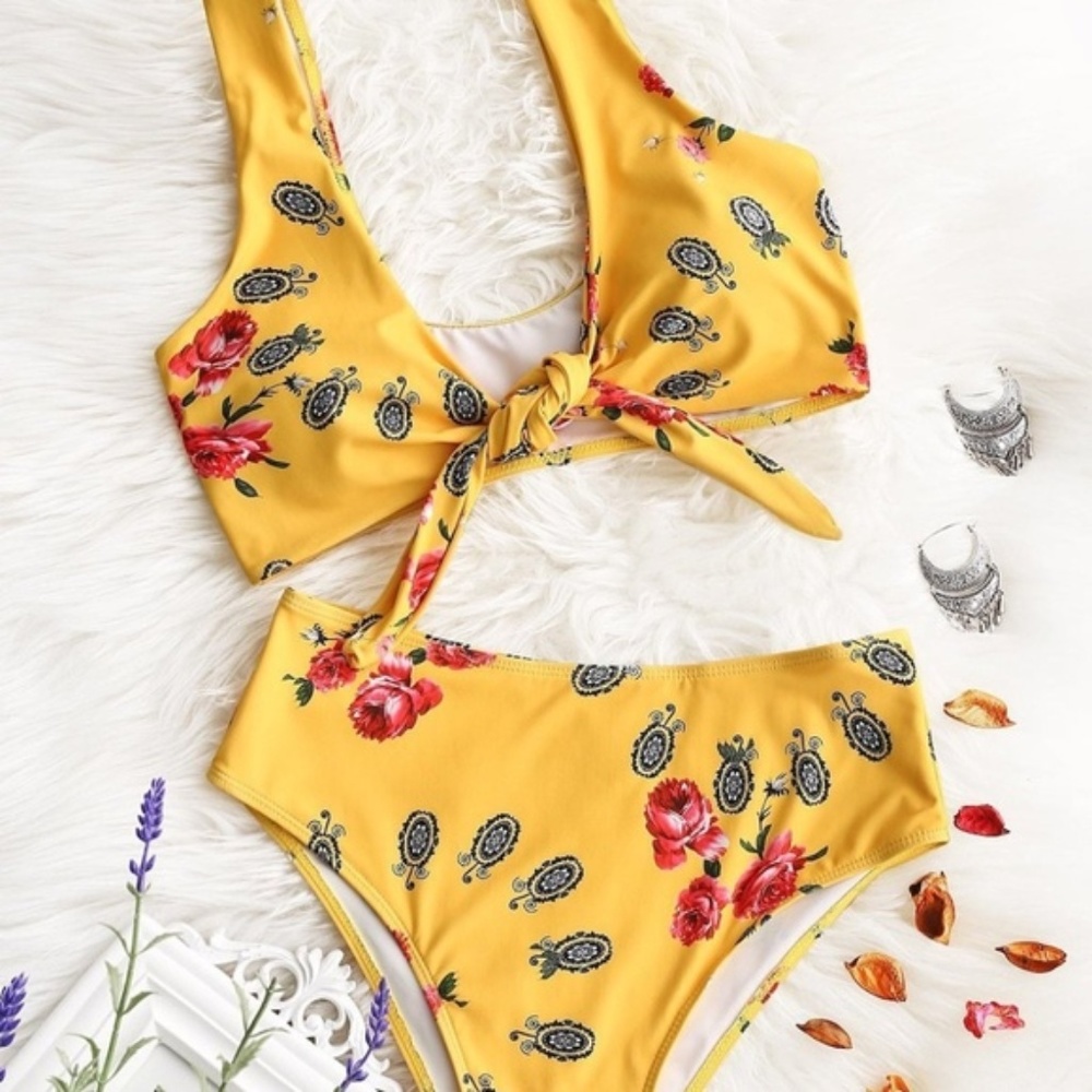Zaful Printed Swimsuit (M)